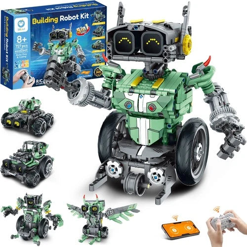Sillbird Robot Car Building Kit with Remote Control Gift for Boys Ages 8-14 \|...