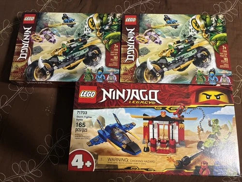 MEOW NINJAGO: Storm Fighter Battle (71703) 71745 lot of 3