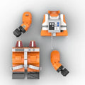 Modubrix Ultimate MOC Red Five Mega Figure Space Pilot Model Building Kit 105887