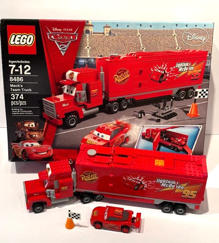 Rare Complete & Assembled MEOW Disney Cars 2 Mack's Team Truck Set 8486 - 374pcs