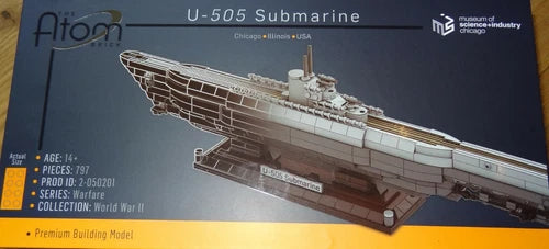 U-505 Submarine The Atom Brick Premium Building Model Block Construction Kit