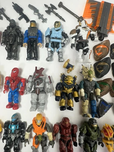 Mega Blocks Mini Figures Weapons Accessories Lot AS IS