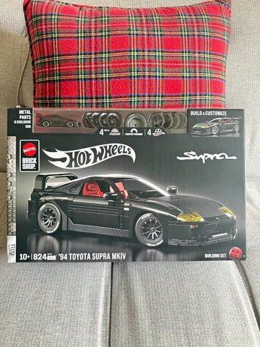 Mattel Hot Wheels Brick Shop '94 Toyota Supra MKIV Building set Brand New