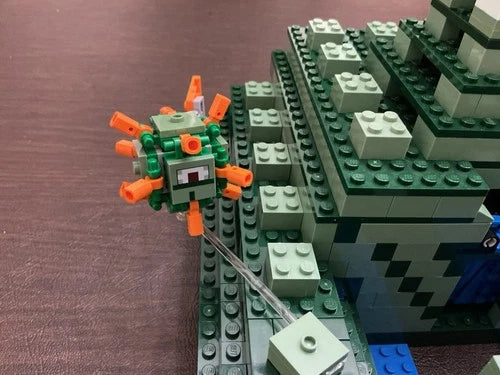 LEGO Minecraft: The Ocean Monument (21136) Missing 1 Sponge And Cave Side Build