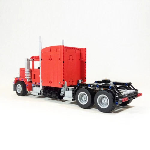ZITIANYOUBUILD Conventional-cab Truck Highway Truck Model Building Toys 834