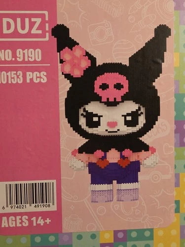 Cubi toy Kuromi Premium Building Block Figure 10,153pcs 3D HARD TO FIND