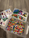 HUGE Lot of PLUS PLUS Building Blocks Over 1.Mixed Color STEM Toy Used