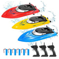 3PACK Remote Control Rc Boat for Kids, 2.4Ghz Control, Whole Body Waterproof,...