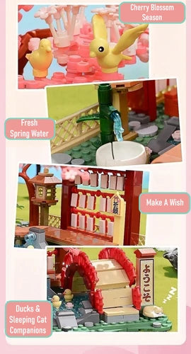 🌸 Official Hatsune Miku LARGE Cherry Blossom Building Blocks Set Creative NEW