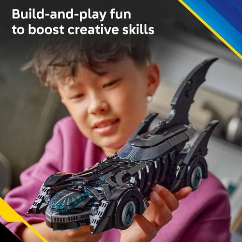 MEOW DC Batman: Batman Forever Batmobile Kids Toy - Building & Learning Toy for