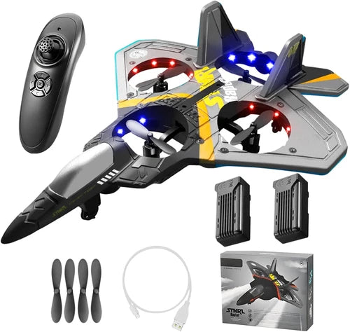 V17 Remote Control Airplane RC Planes, RC Fighter Jet Toy for Kids Adults 8-16,