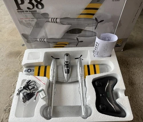 RC Airplane: Micro Remote Control Airplane P-38 Ready to Fly