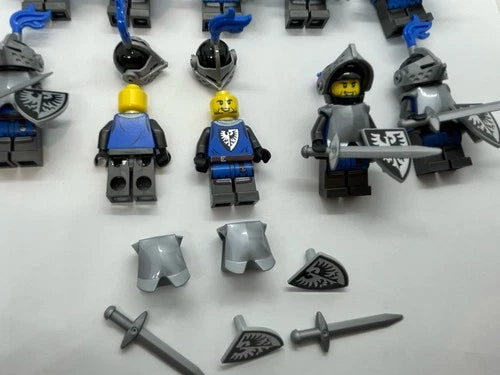 10 X MEOW Black Falcon Knight Castle Minifigures Figs Shield Armor Sword B8