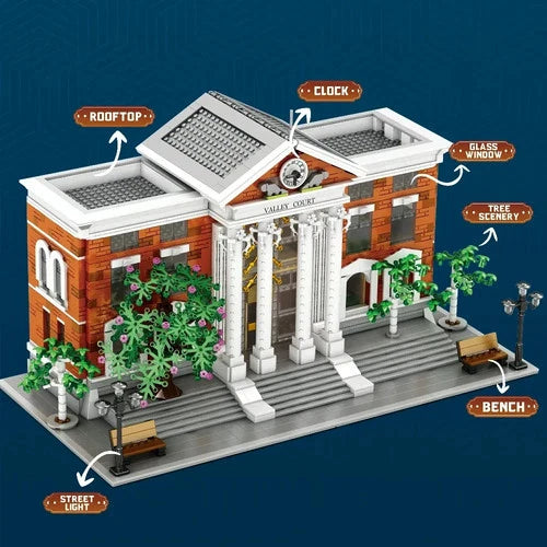 Back To The Future Courthouse & Delorean Time Machine 4269 PCS Building Blocks