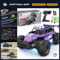 1:16 Scale Purple Remote Control Car - 20 Km/h High Speed RC Truck with LED Ligh