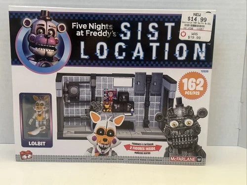 McFarlane Five Nights at Freddy's Sister Location PRIVATE ROOM 12826 Box Lolbit