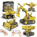 5 in 1 STEM RC Robot Building Kit, 555 PCS APP & Remote Control Robot Toys 09