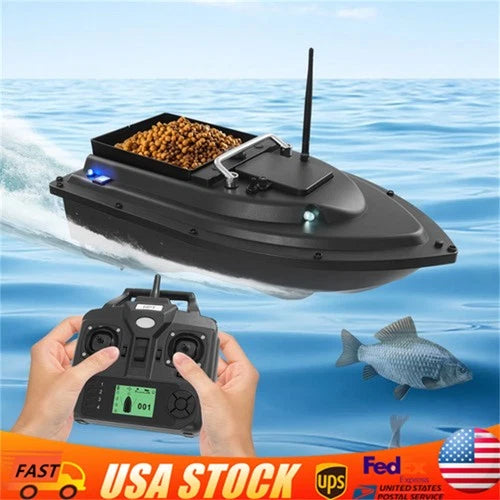 RC Fishing Bait Boat with GPS Dual Motors Fish Finder with Night Light Signal US
