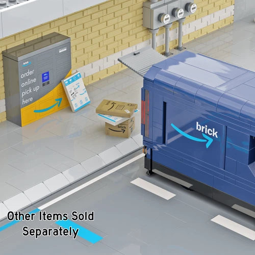 Amazing Delivery Van - Custom Printed Building Set - Mail Package Brick City