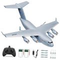 AIGIMU 2CH C17 RC Airplane with 6-Axis Gyro for Beginners, Ready Concrete Gray