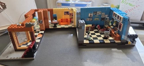 Barbershop Lighting Building Bricks Set - Street Fusion City Town Modular Playse