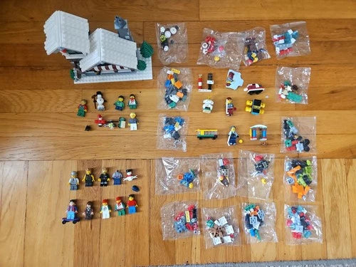 LEGO Winter Toy Shop (10249) Winter Village Incomplete + 2021 Advent *READ DESC*