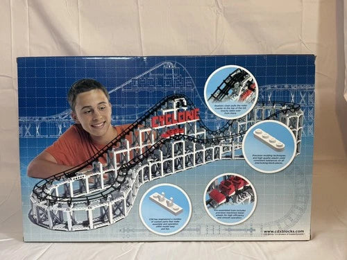 CDX Blocks Cyclone Roller Coaster Building Kit 889 Pcs CoasterDynamix New Sealed