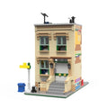 Modular Building Street with Interiors MOC 944 Pieces Building Blocks Set