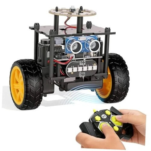 STEM Robot Car Toys for Kids 8-13, DIY Building Educational Robot Kit, 2WD