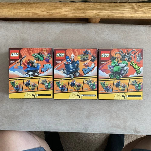 LEGO Marvel Super Heroes Mighty Micros 76064,76065 &76066 New Factory Sealed