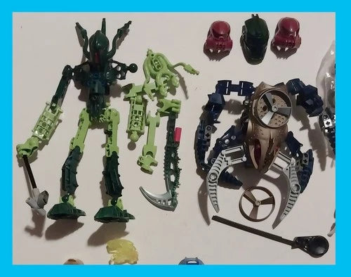 LEGO BIONICLE TOA and CHIMA Figure Lot plus Hero Factory and Other Parts $10Ship