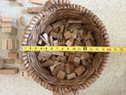 Wooden Lakeshore Blocks and More Wooden Building Blocks Over 150 Pieces