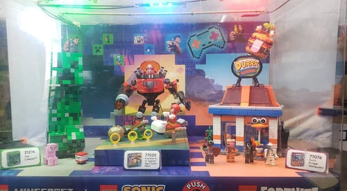 LEGO Target Display Minecraft 21276, Sonic 77005 & Fortnite 77076 *Read Descript