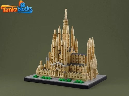 MOC-23119 Sagrada Família Building blocks set Model Gift 854pcs