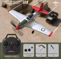 US WWII P51 Fighter 2.4G RC Airplane 4-CH 6-Axis Gyro Remote Aerobatic RTF Toy