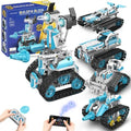 Robot Building Kit with Remote Control STEM Gift for Boys Age 8-12 \| 5-in-1 C...