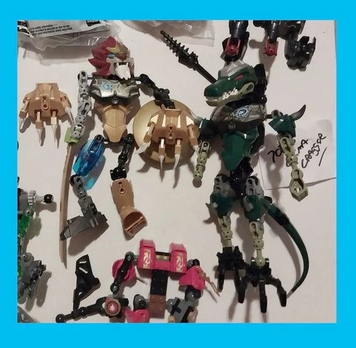 LEGO BIONICLE TOA and CHIMA Figure Lot plus Hero Factory and Other Parts $10Ship