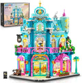 1689PCS Dairy Bakery Shop Building Blocks with Lights City Street View Model Kit