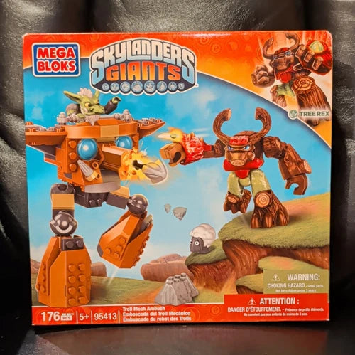 Mega Bloks Skylanders Giants Troll Mech Ambush 95413 176pc Tree Rex 2012