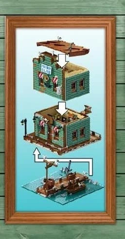 Harbortown Fisherman Club Building Blocks Set General Jim’s Toys & Bricks GJ