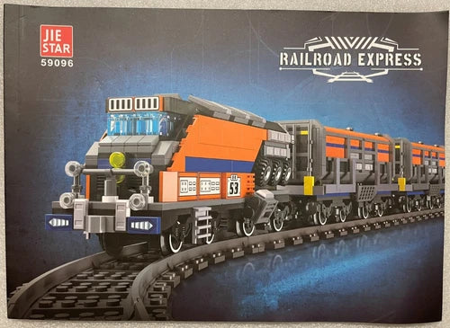 JIE STAR #59096 - Railroad Express - Building Block Set