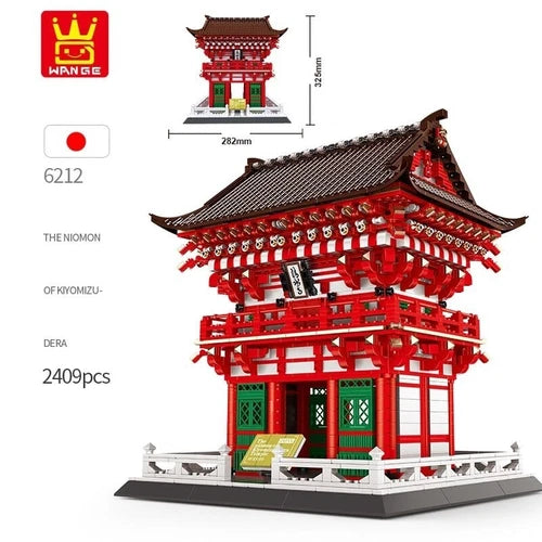 Wange Original The Niomon of Kiyomizu-Dera Temple of Kyoto Block Set 2409 pcs