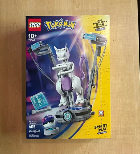 LEGO Pokémon 72163 Mewtwo's Lab Break 605-Piece Set Smart Play Compatible