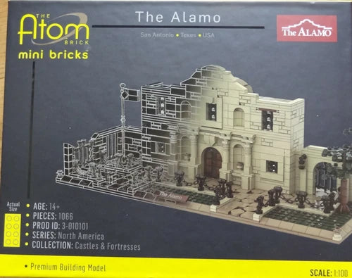 The Alamo The Atom Brick Premium Building Model Construction Mini Brick Kit