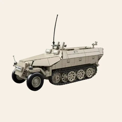 NEW KFZ 251 Half-Track Building Blocks Set Model Adults MOC WW2 German Military