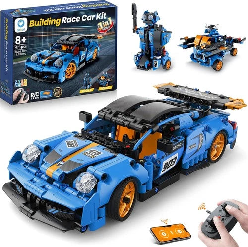 Car Robot Building Kit with Remote Control STEM Gifts for Boys 8