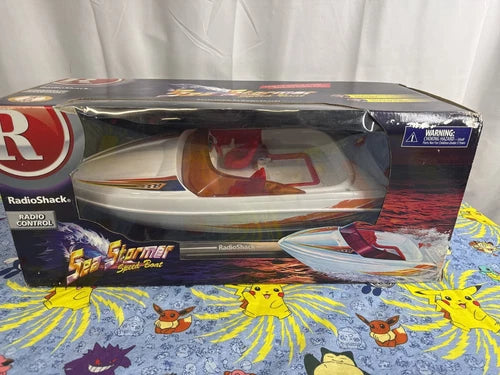 New RADIO SHACK RC Sea Stormer Speed Boat Battery & Charger Not Included
