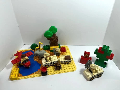 LEGO Duplo Vintage LOT: Savannah Animals 2689 (1994) + Safari 1811 (1995) Rare.