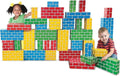 Junkin 80 Pack Cardboard Building Blocks Cardboard Bricks for Kids, Stacking ...
