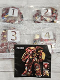 Marvel Hulkbuster Armor Building Blocks Set Bags 1-4 Instructions Polybag 76108